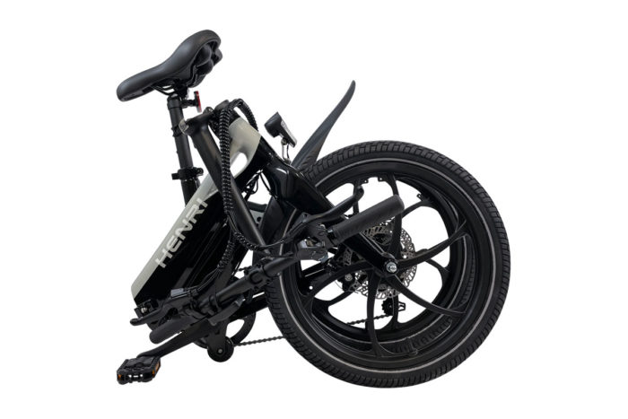 Blaupunkt Falt-E-Bike HENRI - kompakt zusammengefaltet