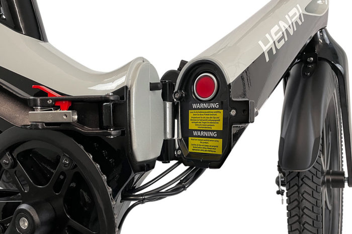 Blaupunkt Falt-E-Bike HENRI - Faltmechanismus