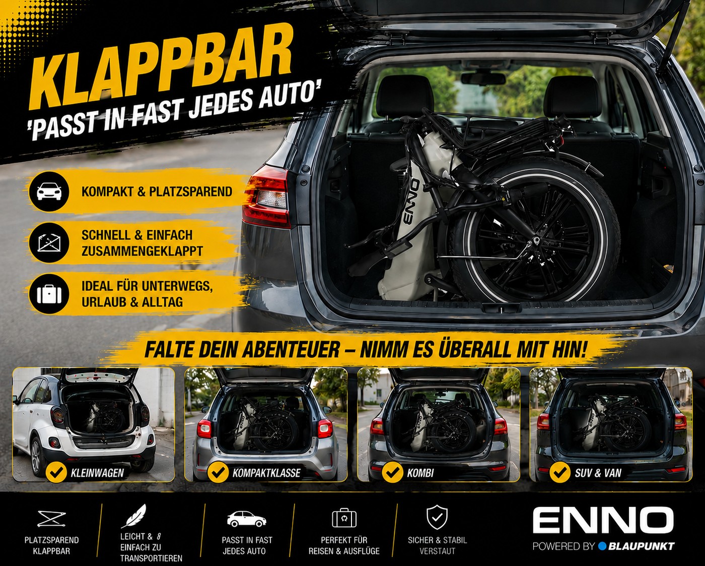 Blaupunkt ENNO – E-Klapprad – Bild 17