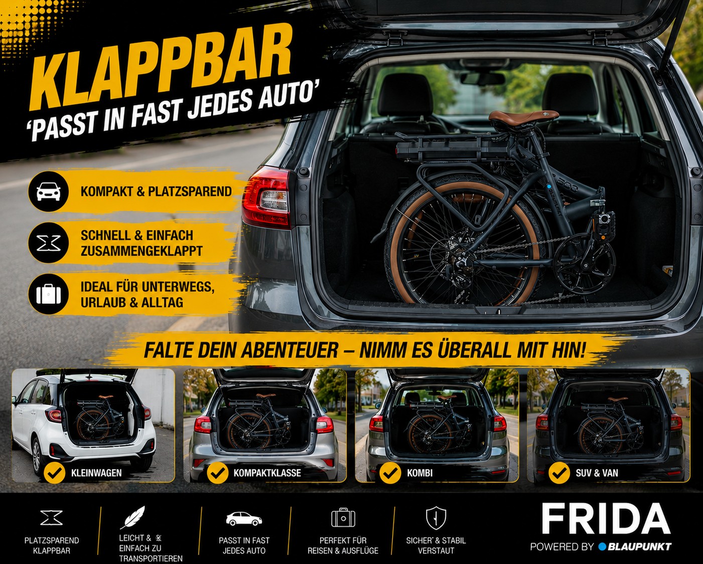 Blaupunkt FRIDA – E-Klapprad – Bild 20